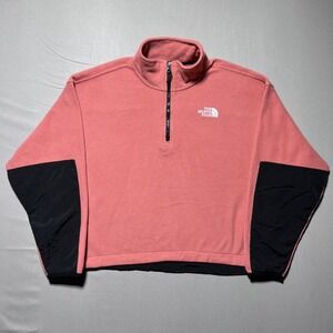 The North Face TKA Kataka‎ 1/4 Zip Fleece Jacket Pullover Women's Size M Rose